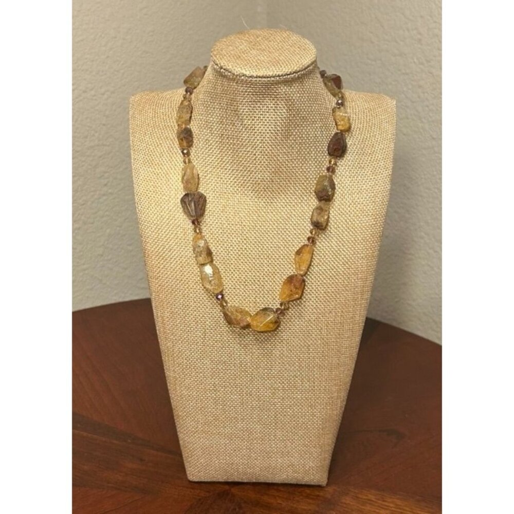 Multicolor Agate/Stone & Beaded Statement Necklace